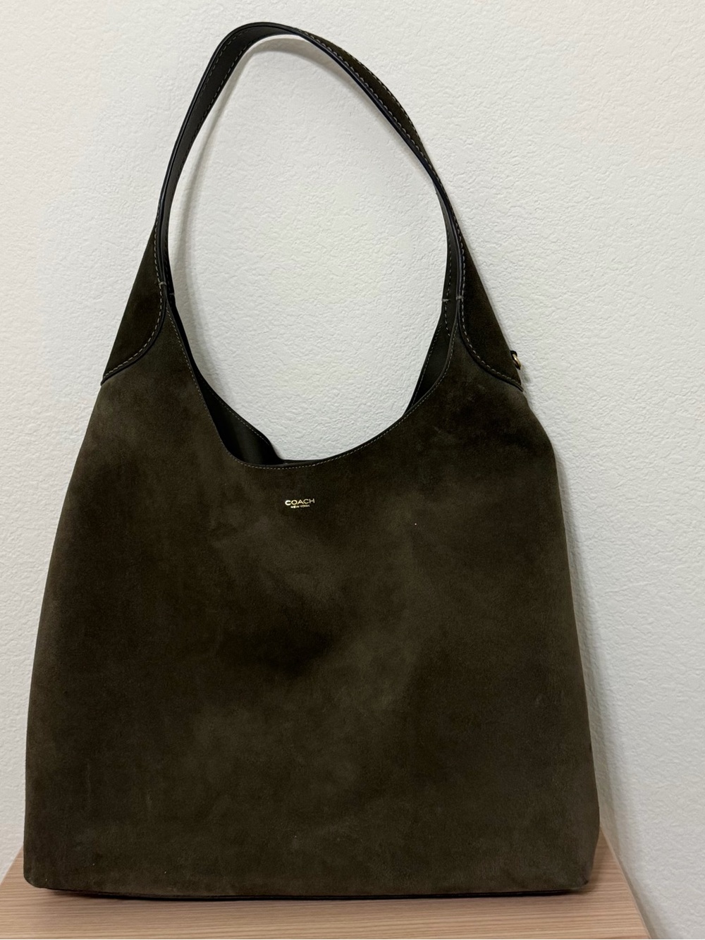 Coach Suede Hobo 39 olive